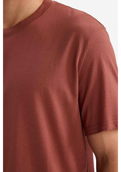 Defacto %100 Pamuk Basic Tarçın Erkek T-shirt V7699az/bn496 Tarçın