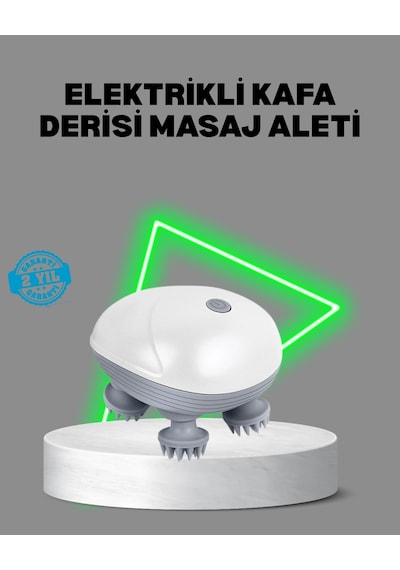 Elektrikli Kafa Derisi Masaj Aleti Islak Ve Kuru Kullanım Çok Renkli