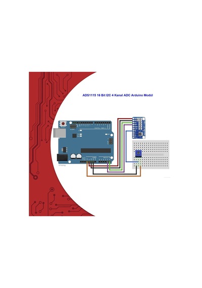 Ads1115 16 Bit I2c 4 Kanal Adc Arduino Modül
