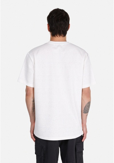 Colin's Colins Comfort Fit Yuvarlak Yaka Jakarlı Erkek Beyaz Kısa Kol Tişört Cl1074855 Q1.v2 Wht Beyaz