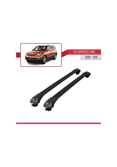Kia Borrego Hm 2008-2019 Arası İle Uyumlu Ace-1 Ara Atkı Tavan Barı Siyah