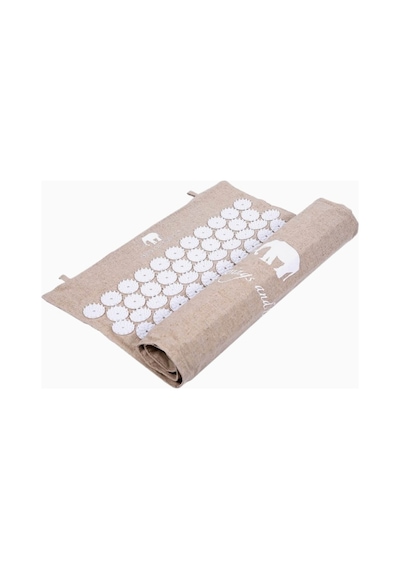 Bon Eco Rulo Yapılabilir Organik Keten Mat, Taşınabilir Ve Pratik Kullanım Bej