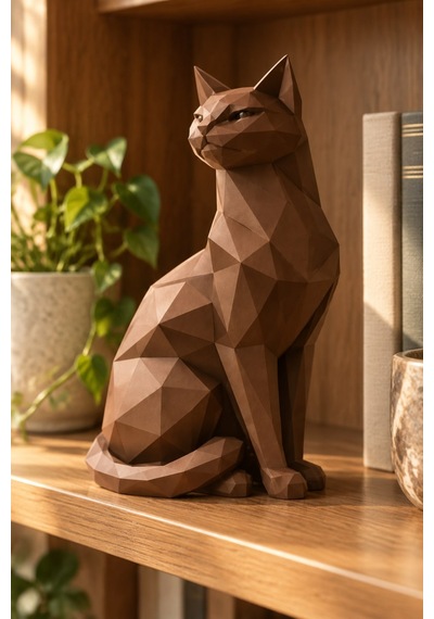 Asil Kedi Figürlü Dekoratif Biblo 19831940