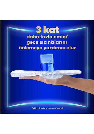 Orkidhijyenik Ped Ultra Gece Ekstra Max 14' Lü 6 Adet