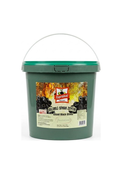 Toprakal Siyah Dilimli Zeytin Kova 6 Kg Toprakal