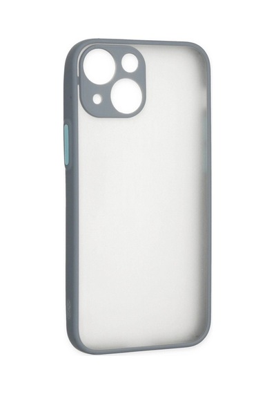 Apple iPhone Uyumlu 15 Plus Kılıf Montreal Silikon Kapak - Gri İtdark31134