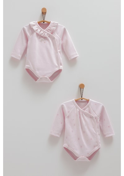 Caramell Cute Rabbıt Anvelop Uzun Kol İkili Body Lila