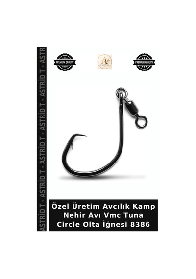 Özel Üretim Avcılık Kamp Nehir Avı Vmc Tuna Circle Olta İğnesi 8386 No:8-0 - 4lu