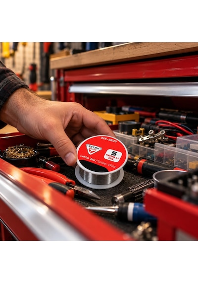 Real Özs Profesyonel Lehim Teli 5 Kanallı 025-2603 Solder Wire Elektronik Devre Kartı Kablo Tamiri, Hobi, Atölye, Te