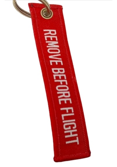 Remove Before Flight Kumaş Anahtarlık