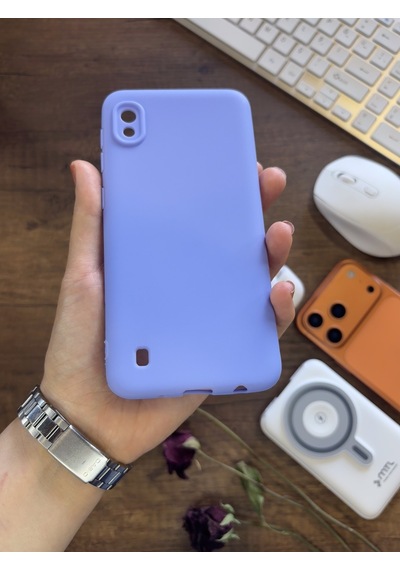 Samsung Galaxy A10 Uyumlu Kamera Korumalı Darbeye Dayanıklı Renk Atmayan Fab Silikon Kılıf Lila