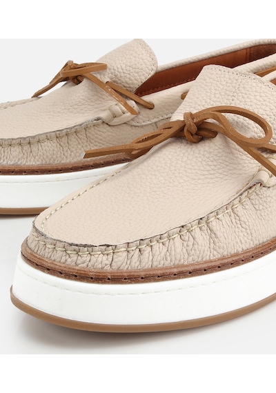 Hotiç Erkek Deri Bej Bağcık Detaylı Günlük Loafer 02ayh319390a310 02ayh319390a310