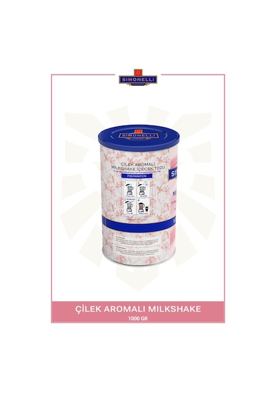Simonelli Çilekli Milkshake 1 KG