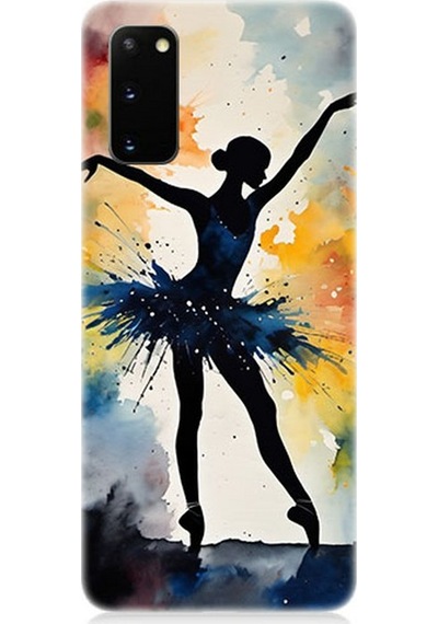 Samsung Galaxy S20 Uyumlu Dansın Büyülü Gölgesi Desenli Silikon Kılıf Çok Renkli