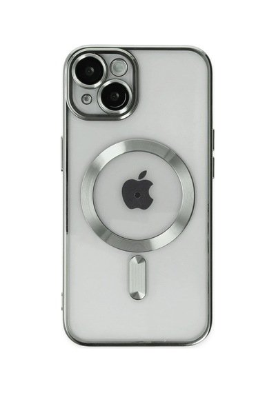 Apple iPhone Uyumlu  14 Kılıf Kross Magneticsafe Kapak -  Gümüş
