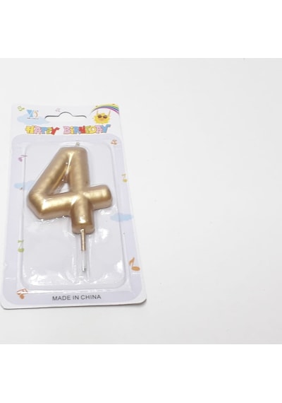 4 Gold Rakam Mum Altın