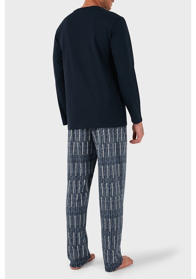 Emporio Armani Erkek Pijama Takımı Em000611 Af14994 Mb310 Mavi Mavi