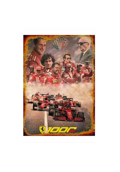 Bedeko Formula 1 Ferrari Model Mdf Tablo 25 Cm X 35 Cm