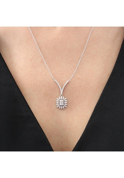 Pırlanta Montür Baget Güneşi Zarafet Mührü Gümüş Mini Set