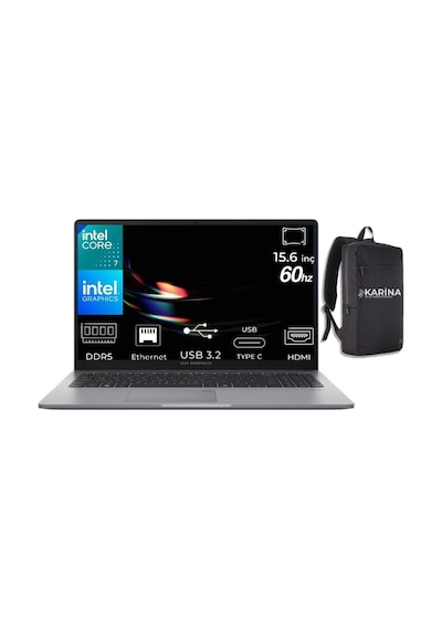 Asus Exper TBook P1 P1503CVA-C716512G0D-K21 i7-240H 24 GB 4 TB 15.6" Free Dos FHD Dizüstü Bilgisayar