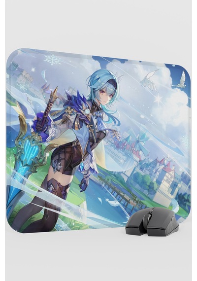 Eula Genshin Impact Anime Gacha V1 - 48x40 Xl Gaming Mouse Pad Fare Altlığı