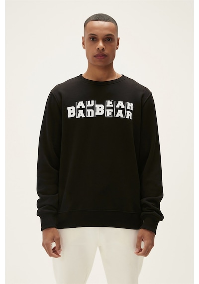 Bad Bear Counter Crewneck Erkek Sweatshirt-25270 Siyah