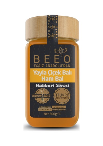 Beeo Yayla Çiçek Balı- Ham Bal Hakkari Yöresi 300 G - 8 Adet Tarı