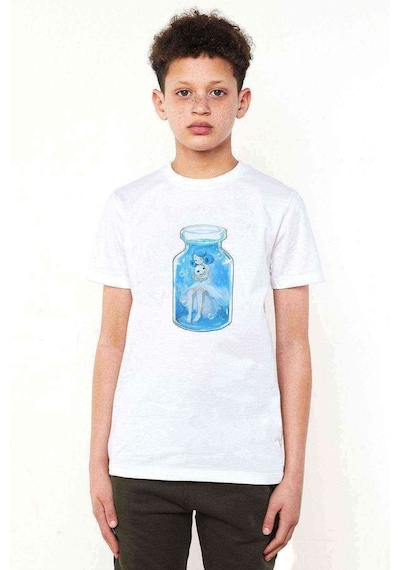Tshirthane Anime Fairy Tail Glass Guild Emblem Baskılı Unisex Çocuk Beyaz T (534796677)