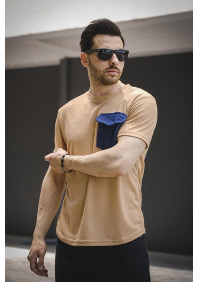 Bastien Kapaklı Kot Cepli Erkek Tshirt