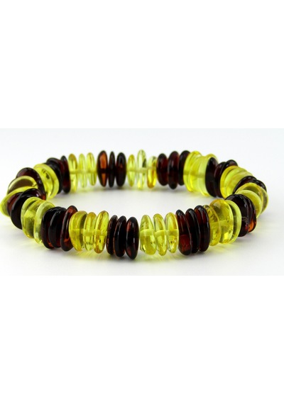 Kehribarsanat Kehribar Bileklik Çok Renkli Pul Kesim N11.59745 Çok Renkli
