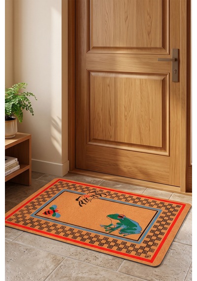 Villadia Home Textile Kapı Önü Paspası Kaymaz Taban Dekoratif Paspas Ev Giriş Antre İç Ve Dış Mekan Paspası 45x70 Cm 28ypycoco