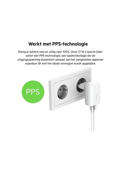 Belkin 37w 25w Usb-c Pd Pps+12w Usb-a Şarj Cihazı