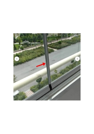 Küçük H- Aluminyum Fitil-cam Balkon Fitili-231cm-250 Cm Arası Alüminyum Fitil-8mm Cama Göre Diğer