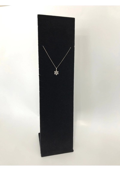 Yerli Üretim Moscow Model Süet Kumaş Siyah Renk 40/10 Cm Ayaklı Takı Sergileme Standı Çok Renkli