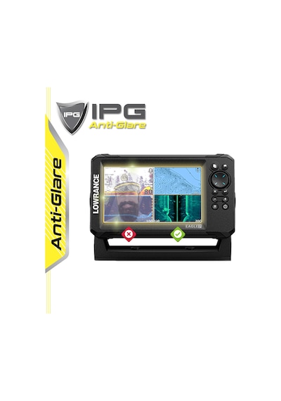 Lowrance Eagle 7in Fishfinder - Ipg Anti-glare Yansıma Önleyici Mat Ekran Koruyucu