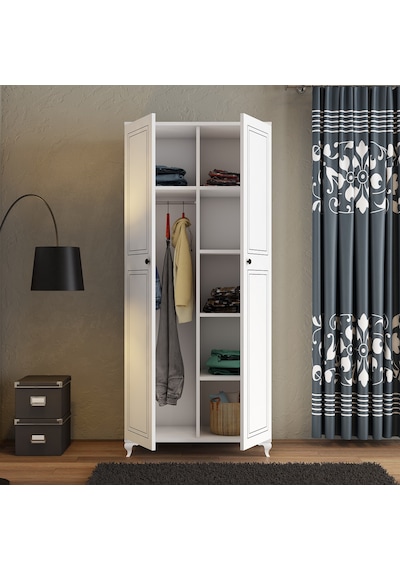 Moxen Mobilya DR1 Askılı Raflı Dolap