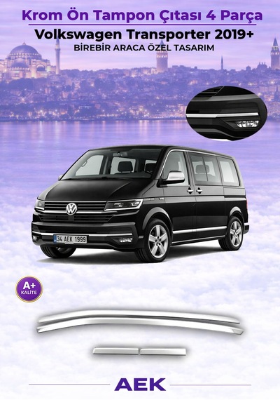 Vw T6.1 Transporter Ön Tampon Çıtası Paslanmaz Çelik 2019-