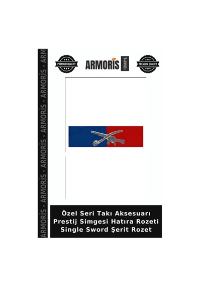 Özel Seri Takı Aksesuarı Prestij Simgesi Hatıra Rozeti Single Sword Şerit Rozet Çok Renkli