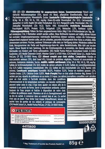Purina Gourmet Perle Izgara Sığır Etli Pouch Yetişkin Kedi Yaş Maması 85 G