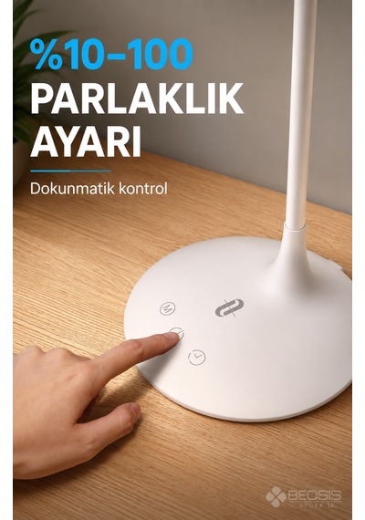 Taotronics Tt-dl1004 Esnek 3 Renk Led Masa Lambası Beyaz