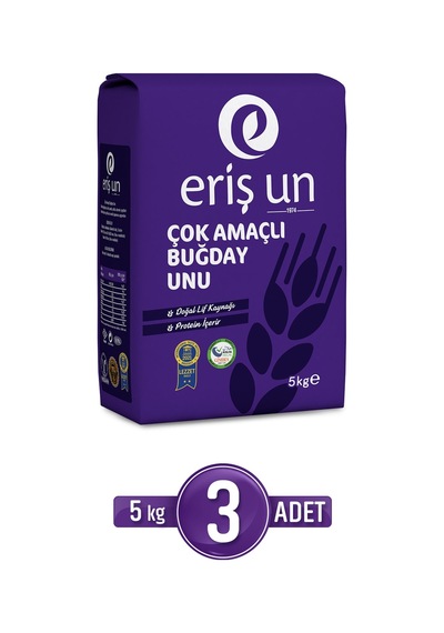 Eriş Un 5 Kg 3'lü Çok Amaçlı Buğday Unu