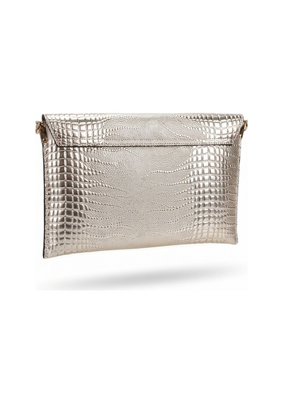 Maorı Altın Desenli Kadın Clutch Çanta