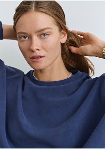 Mavi Oversize Lacivert Kadın Sweatshirt M168837-70491 Lacivert