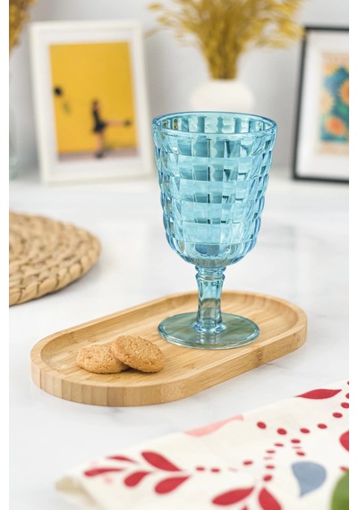 Allegra Aquamarin Kadeh Bardak - 450 Ml Tekli Akrilik Malzeme - Cam Değildir Kırılmaya Dayanıklı