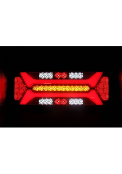 Ahmet Otomotiv Çeray Yeni Star Neon Led Stop Lambası Kayar Sinyalli Kamyon-tır-dorse-karavan-kamyonet 12x24 Volt 1adet