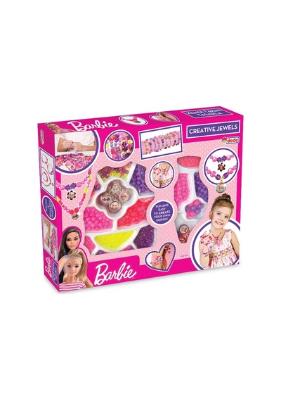 Barbie İkili Takı Seti - Dede Takı Seti - Boncuk Kolye Seti - Barbie Oyuncakları 1 Adet