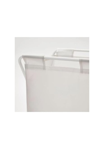 50 Litre Beyaz,katlanır, Çamaşır Sepeti Açılır Kapanır Pratik Kirli Sepeti 50 Lt U42x G43x Y60 Cm Açık Bej