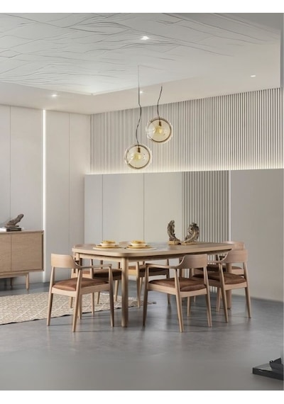 Bien Meşe Yemek Masası 100x190 Natural