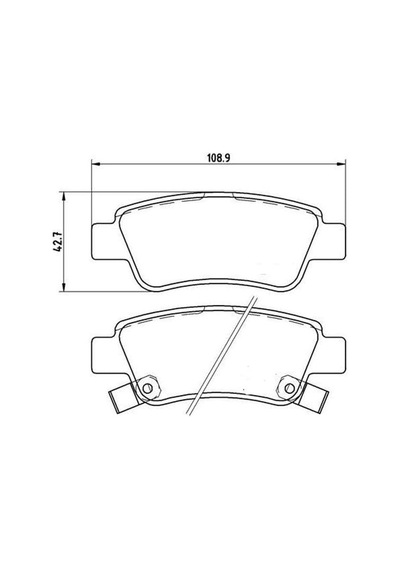 QCB QCB4156 Arka Balata Crv 07-11 2.2Dzlcrv 07-12 III R20Acrv 12- IV R20A 2.0BenzinliCrv 12- 1.6Dzl
