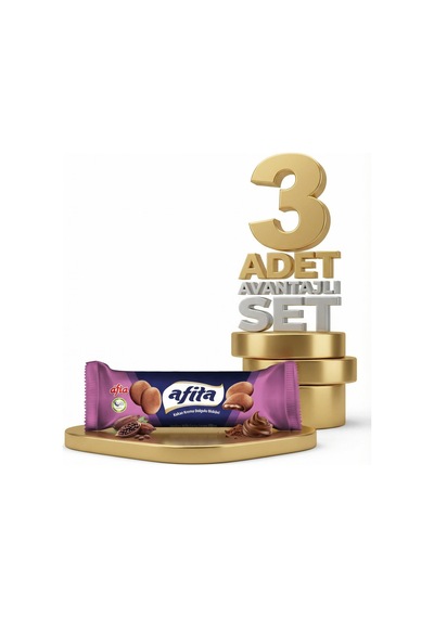 Afia Afita Kakao Krema Dolgulu Bisküvi 3x75 Gr